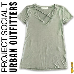 Urban Outfitters x Project Social T Criss-cross tee Women's Size XS